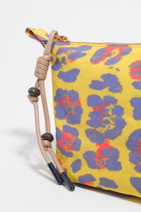 Intense yellow Leopard Trapecio make-up case