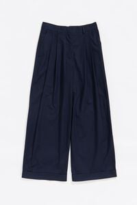 Pantal&oacute;n campana pinzas azul marino