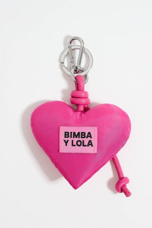 Bimba Y Lola Glitter Heart Resin Key Ring