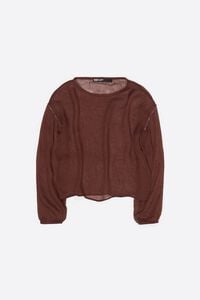 White boxy sweater with metallic beads