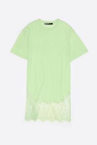 Short apple lace T-shirt dress