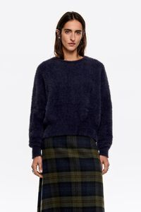 Ink fur balloon sweater