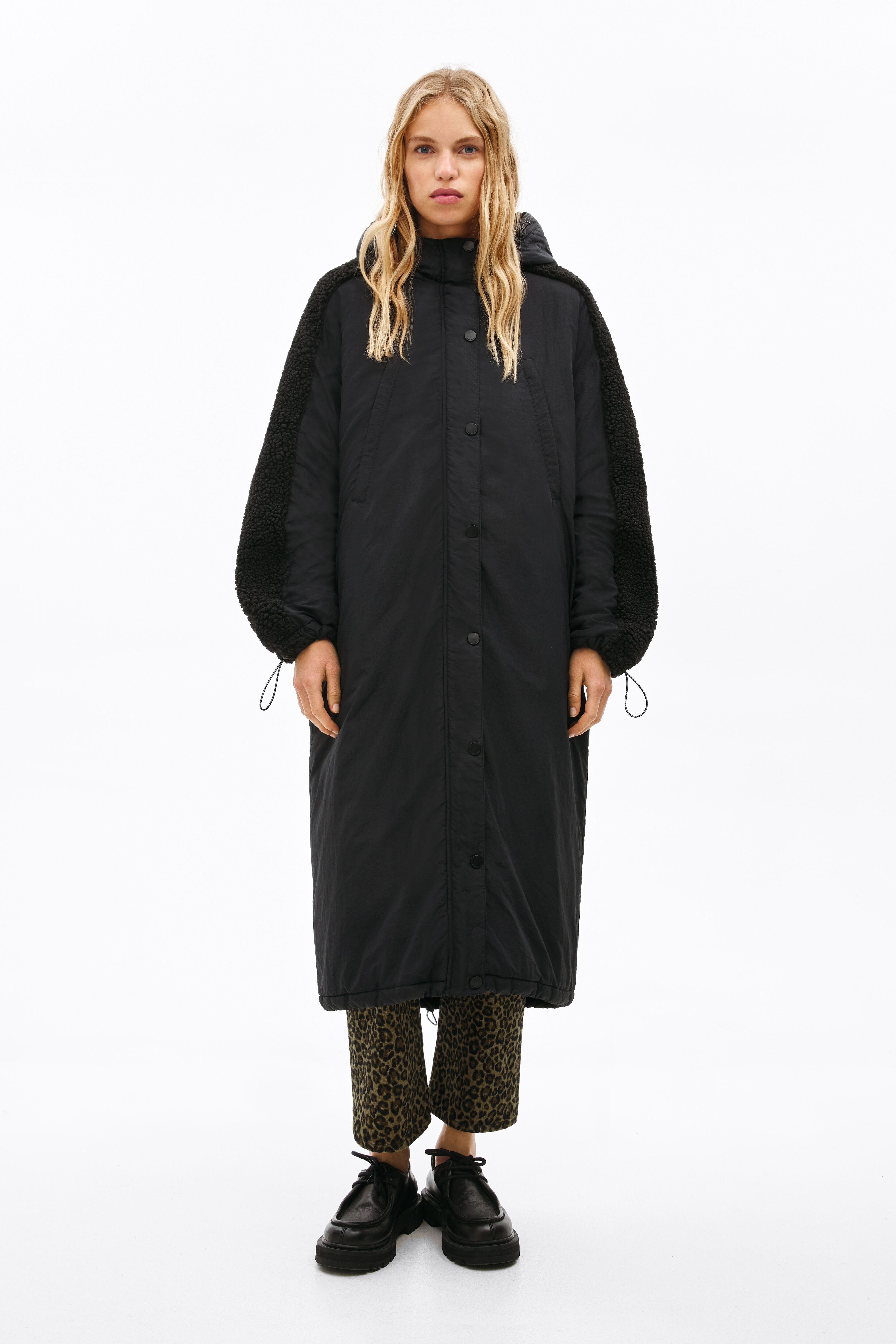 long nylon coat