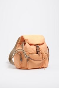 Orange sorbet nylon Pocket backpack