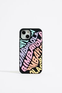 Funda iPhone 14 silicona logo multicolor