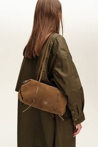 Tasche Lolita Spaltleder dunkles Olivgr&uuml;n