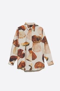 Camisa recta Funghi blanco roto