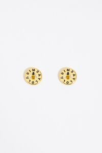 Pendientes logo abeja dorados