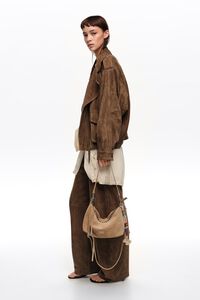 Medium natural suede Madrid bag