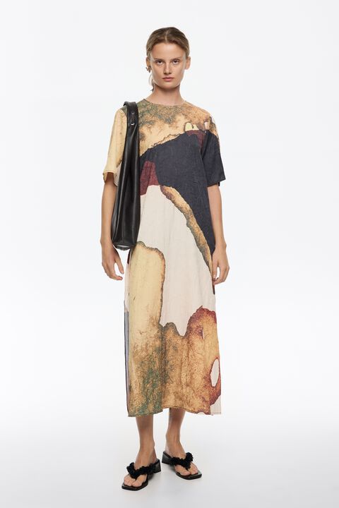 maxi dress straight cut White Linen Maxi Dress: Tailored Straight-Cut Handmade Dress MARY