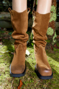 Bota campera gaucha serraje camel