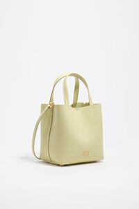 Medium pale green leather Chihuahua bag