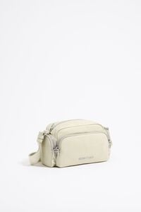 Bolso bandolera peque&ntilde;o nylon blanco piedra