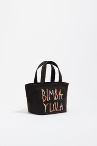 Charcoal nylon mini bag