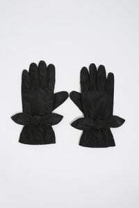 Guantes nylon marrón oscuro