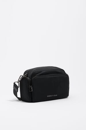 Black nylon Pocket crossbody bag