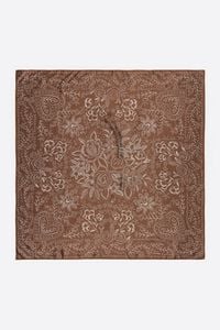 Brown floral scarf