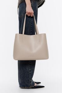 Bolso shopper Chihuahua grande piel gris claro