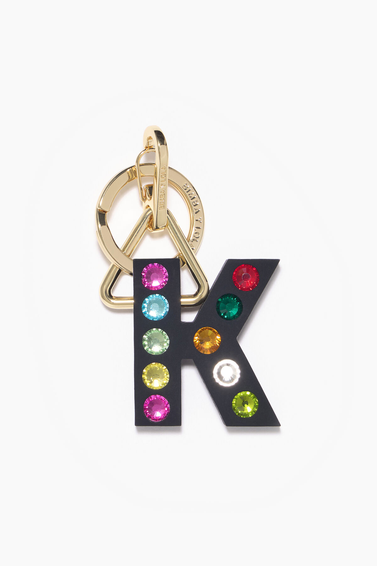 Letter K silicone key ring