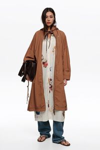 Off-white Seabed wrinkled fabric shirt dress