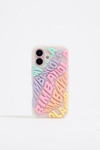 Funda iphone 16 silicona logo multicolor