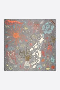 Len&ccedil;o motivos marinhos antracite