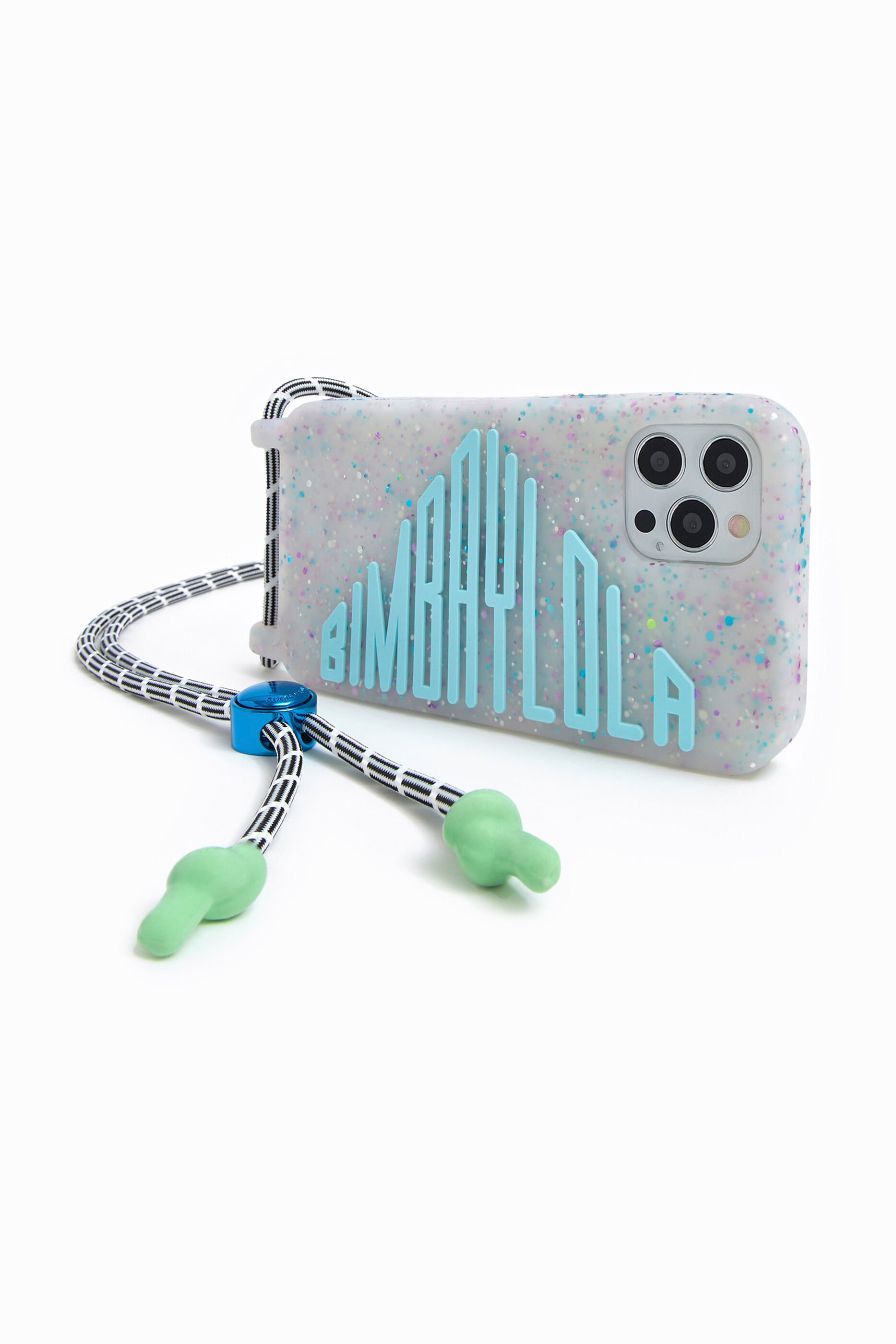Funda iPhone 12/ 12 Pro confeti azul