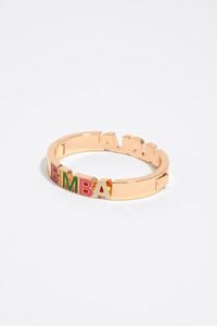 Multicolored hinge logo bracelet