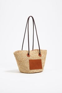 Bolso capazo mediano natural