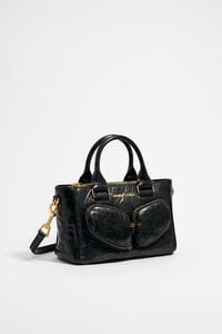 Bolso tote Pocket mediano piel negro
