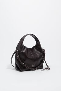 Bolso Paper peque&ntilde;o piel espresso