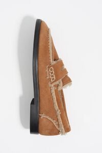 Tan double-face loafer