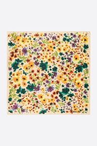 Halstuch Blumen Aquarell Sandfarbe