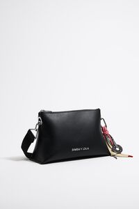 Bolso Trapecio peque&ntilde;o piel negro