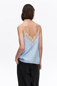 Light blue lace strappy top