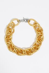 Collar cadena maxi dorado mate