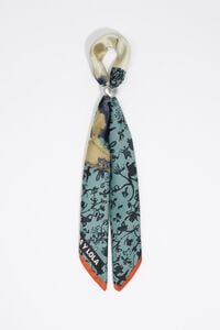 Watercolor swan scarf charm