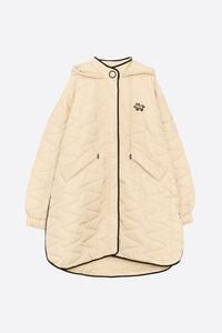 Ivory quilted puffer jacket