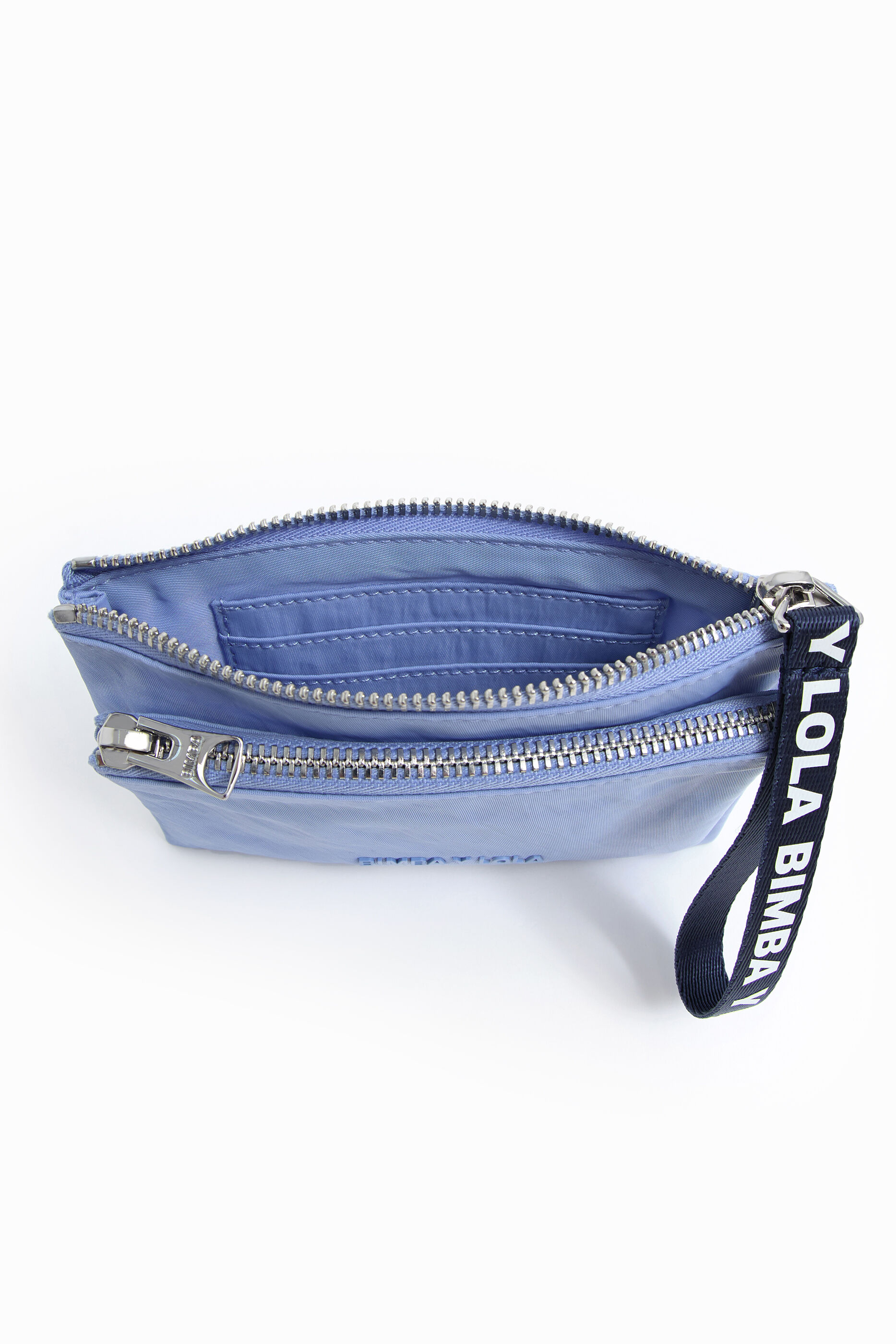 Cartera M nylon azul pastel