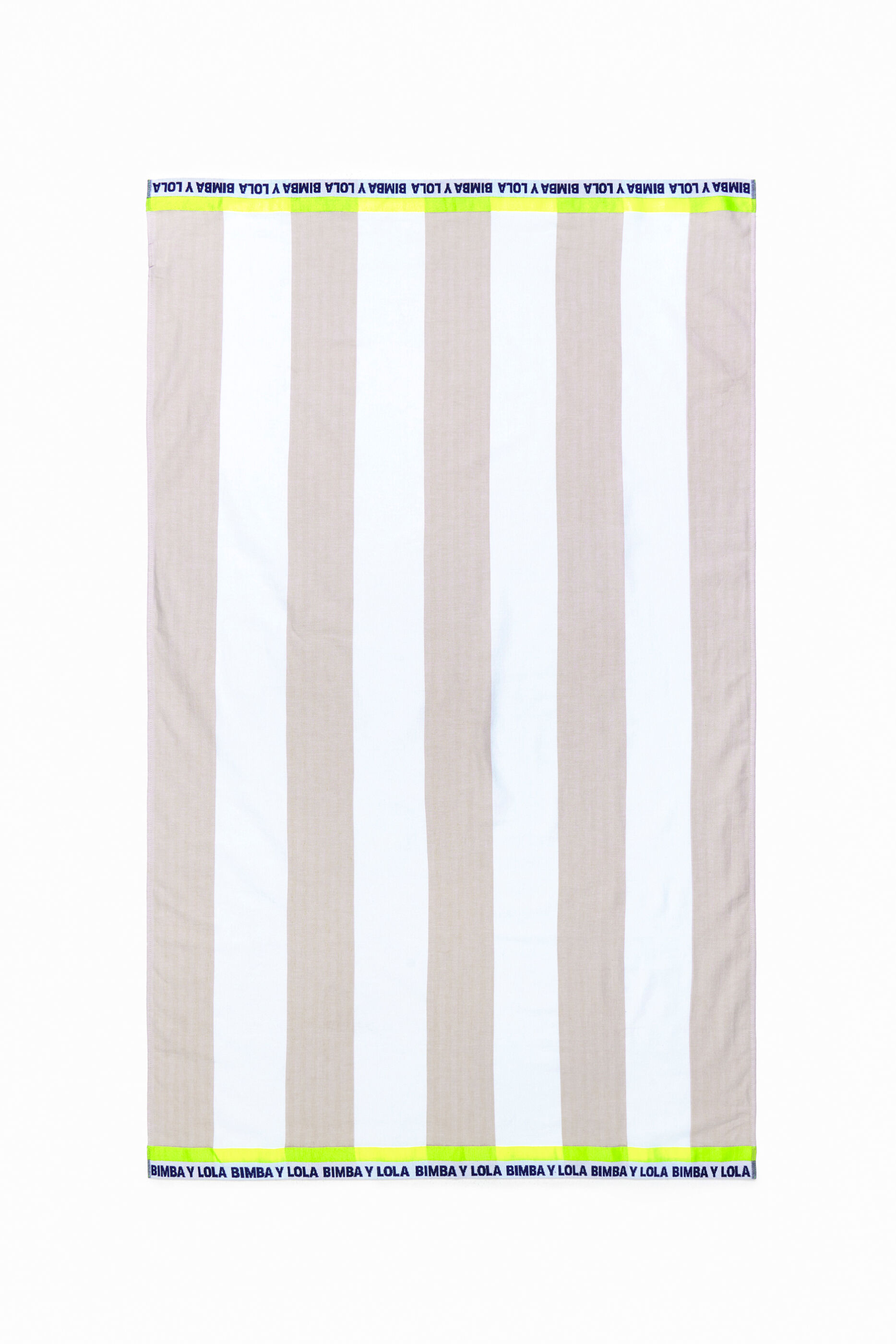 Beige striped towel
