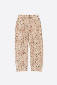 BARREL - Watercolor Dots denim trousers