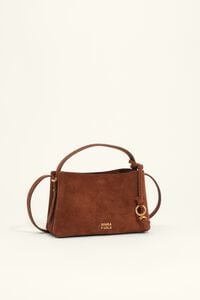 Bolso hobo Chihuahua mini piel casta&ntilde;a