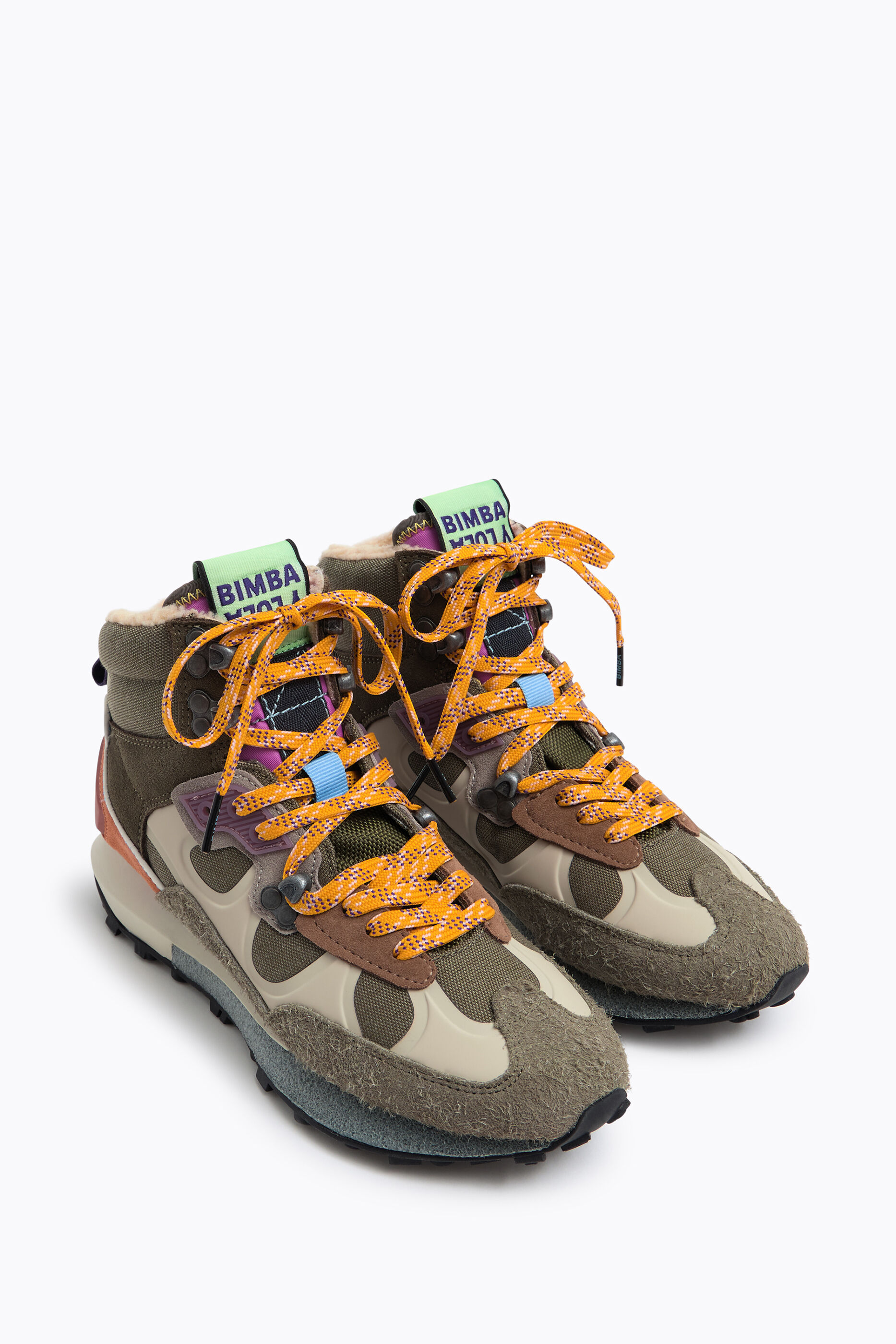 Sneaker jogger hoog groen