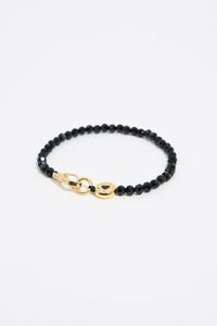 Pulsera logo cristales negra
