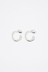 Pendientes aro peque&ntilde;o plateados