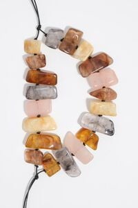 Amber effect resin necklace