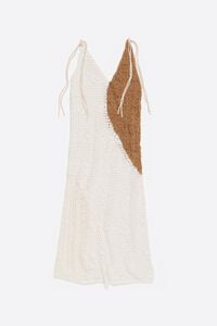 Vestido ajustado crochet blanco