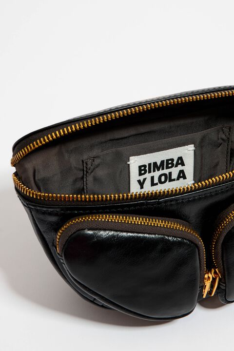 Bimba Y Lola Xs Pocket Bumbag Leather Crossbody Bag