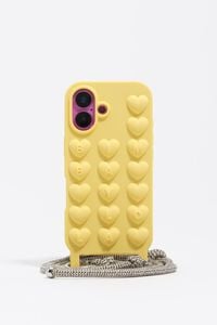Yellow rope silicone iPhone 16 case