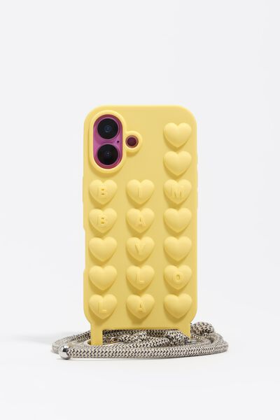 Bimba y Lola Funda de silicona para iPhone 16 con cabo amarilla en Bimba y Lola - comparador de precios de moda Estilyo